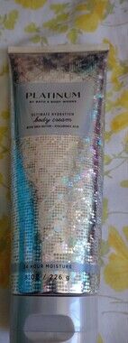Bath & Body Works Holographic Silver & Blue Moisturizing Body Cream Tube FulSize